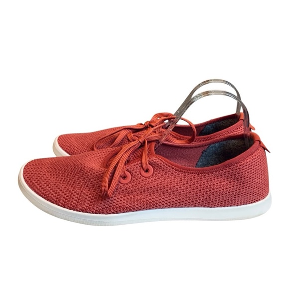Allbirds Tree Skippers Sneakers Mens 13 Orange Red  Breathable Boat Shoes Wool - Picture 4 of 10